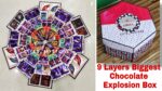 9 LAYER BIGGEST DECORATIVE CHOCOLATE LOVER CEB By GiftsMyStore